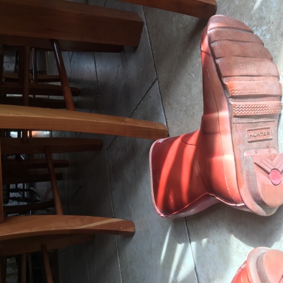 hunter iridescent boots coral - Picture 7 of 9